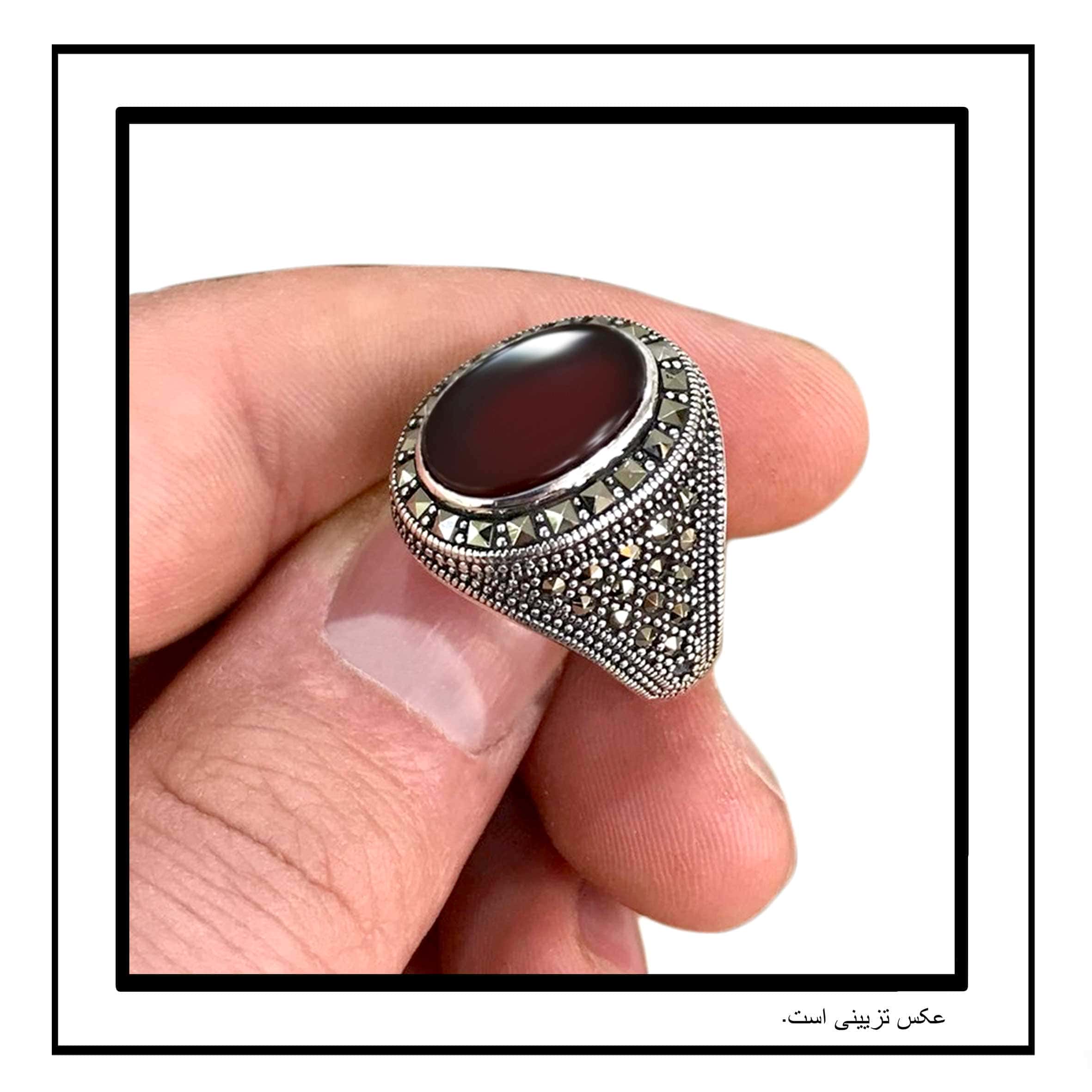 مشخصات، قیمت و خرید انگشتر طلا 18 عیار زنانه طلای مستجابی مدل عقیق کد 6706  | دیجی‌کالا